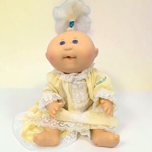 VTG 90's Cabbage Patch Kids First Edition Doll Tongue Out Blonde Blue Eyes CPK
